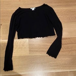 Bozzolo long sleeve crop top